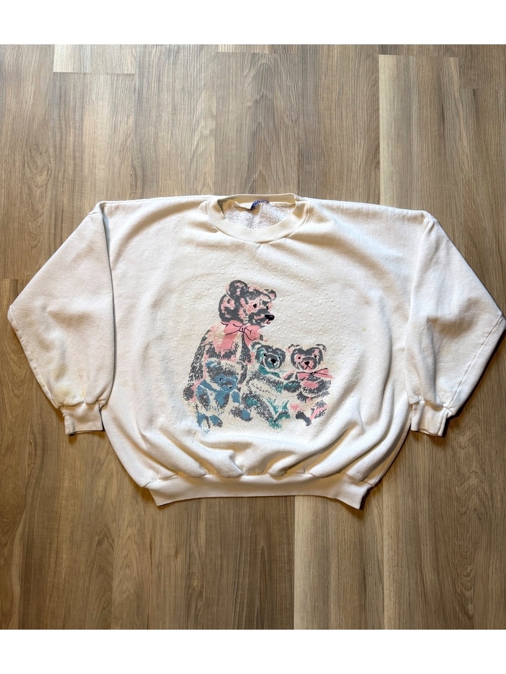 Vintage 80's Bears Nature Grandma Style Sweatshirt